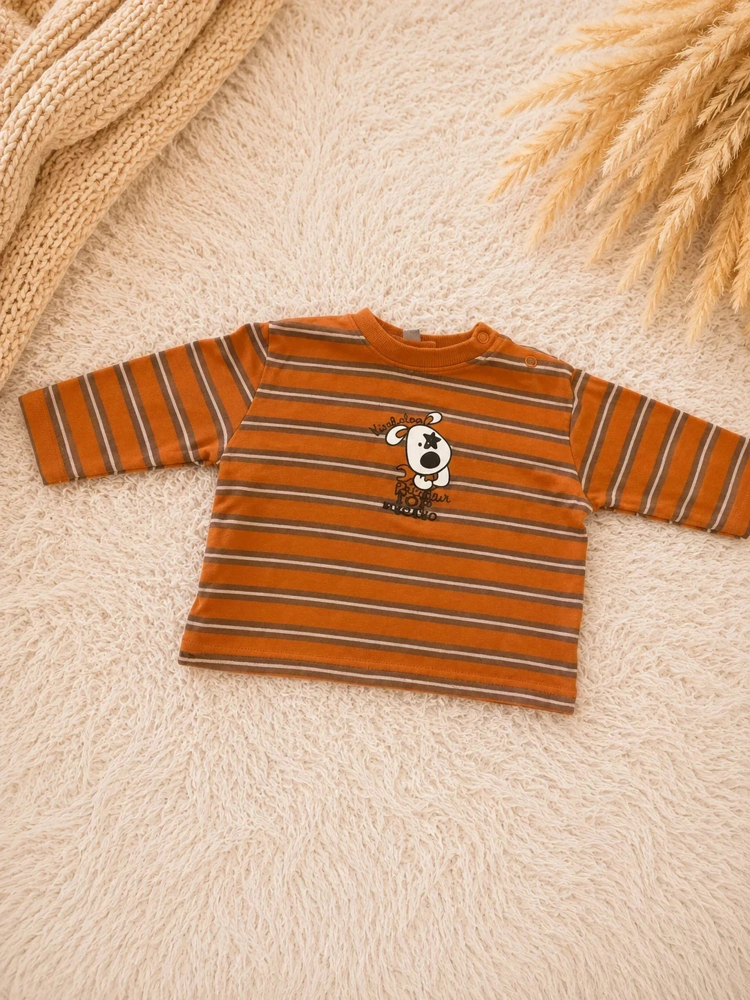 Conjunto de 4 t-shirts de mangas compridas para bebê – Tamanho 6 meses – photo 2